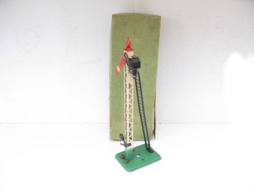 Hornby 0 Gauge 2E Single Arm Signal with screw fittings Circa 1938 - Boxed - Image 3