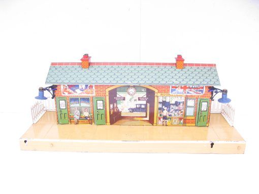 Hornby 0 Gauge No.2E Goods Station, cream base circa 1932 with plug and socket type fittings - Boxed - Image 3