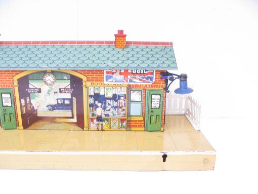 Hornby 0 Gauge No.2E Goods Station, cream base circa 1932 with plug and socket type fittings - Boxed - Image 6