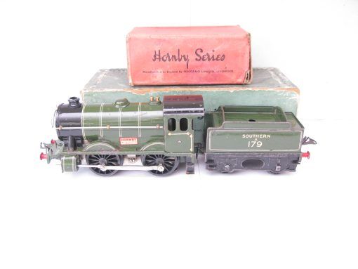 Hornby 0 Gauge E120 Special Loco & Tender SR lined Green No.A179, 20 volt electric - Boxed - Image 3
