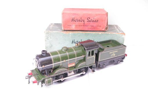 Hornby 0 Gauge E120 Special Loco & Tender SR lined Green No.A179, 20 volt electric - Boxed - Image 4