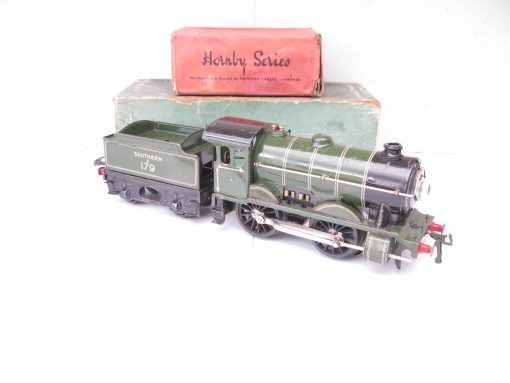 Hornby 0 Gauge E120 Special Loco & Tender SR lined Green No.A179, 20 volt electric - Boxed - Image 5