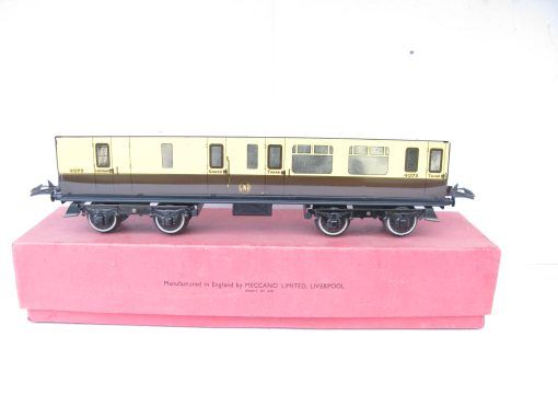 Hornby 0 Gauge No.2 GWR Corridor Brake end Coach Circa 1939 - Boxed