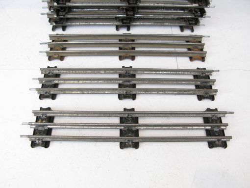 Hornby 0 Gauge Tinplate 3-rail Single Straights - unboxed - Priced (each £1.25) Sold in bundles of 10 for £12.50 - Image 2