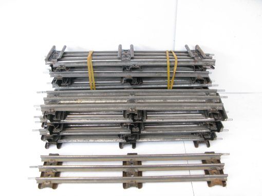 Hornby 0 Gauge Tinplate 3-rail Single Straights - unboxed - Priced (each £1.25) Sold in bundles of 10 for £12.50 - Image 3