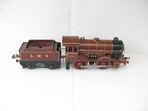 Hornby 0 Gauge E120 Special Loco & Tender LMS lined Maroon No.8712, 20 volt electric - unboxed - Image 4
