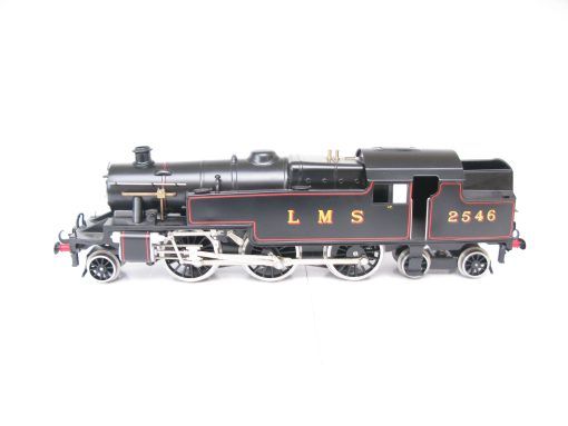 Ace 0 Gauge Modern issue E/08 LMS Lined black 2-6-4 Stanier Tank Loco class No.2546, 2/3-rail electric - Boxed with outer mailer