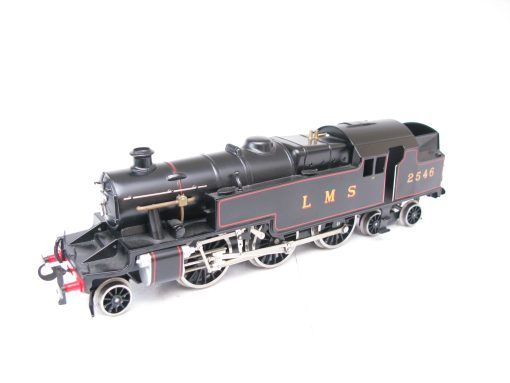 Ace 0 Gauge Modern issue E/08 LMS Lined black 2-6-4 Stanier Tank Loco class No.2546, 2/3-rail electric - Boxed with outer mailer - Image 3