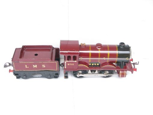 Hornby 0 Gauge E120 Special Loco & Tender LMS lined Maroon No.8712, 20 volt electric - unboxed - Image 6