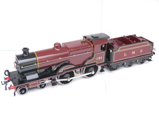 Hornby 0 Gauge E220 Special Loco & Tender LMS Maroon 'COMPOUND' No.1185, 3-rail 20 volt electric - unboxed - Image 3