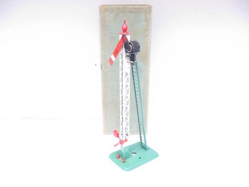 Hornby 0 Gauge 2E Single Arm Signal with screw fittings Circa 1938 - Boxed - Image 2