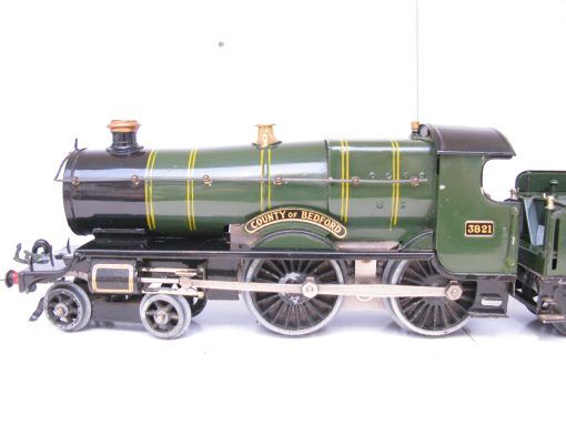 Hornby 0 Gauge E220 Special Loco & Tender GWR lined green 'COUNTY OF BEDFORD' No.3821, 3-rail 20 volt electric - Boxed - Image 6