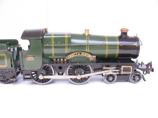 Hornby 0 Gauge E220 Special Loco & Tender GWR lined green 'COUNTY OF BEDFORD' No.3821, 3-rail 20 volt electric - Boxed - Image 12
