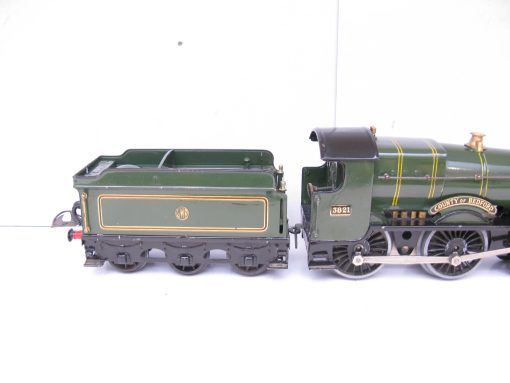 Hornby 0 Gauge E220 Special Loco & Tender GWR lined green 'COUNTY OF BEDFORD' No.3821, 3-rail 20 volt electric - Boxed - Image 13