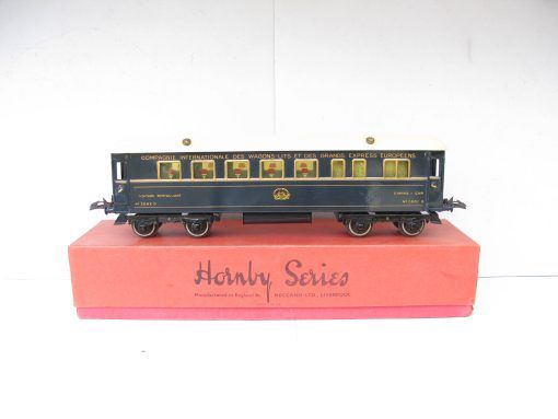 French Hornby 0 Gauge wagon-lits Grand European Express Dining Car - Boxed