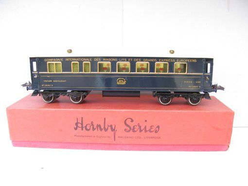 French Hornby 0 Gauge wagon-lits Grand European Express Dining Car - Boxed - Image 3