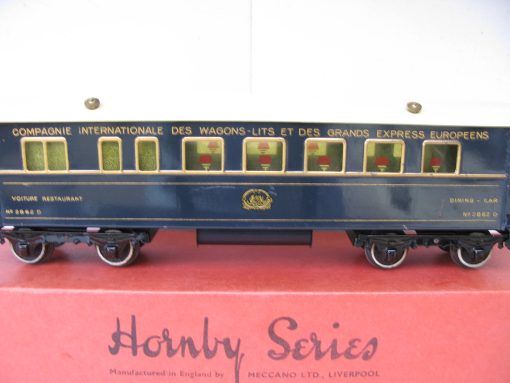 French Hornby 0 Gauge wagon-lits Grand European Express Dining Car - Boxed - Image 4