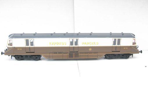 W J Vintage 0 Gauge Modern issue Limited Edition GWR Parcel Car (Chocolate & cream) No.34, 2/3-rail electric - Boxed - Image 3