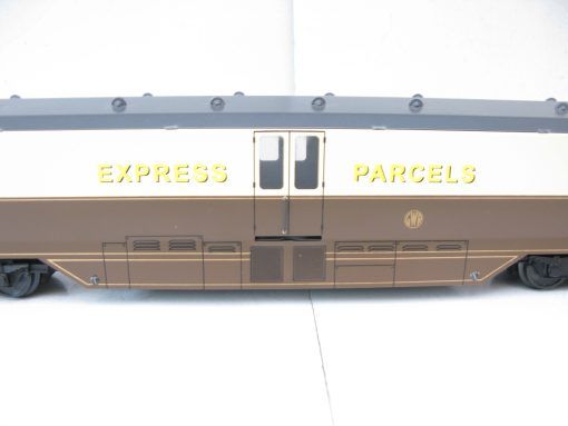 W J Vintage 0 Gauge Modern issue Limited Edition GWR Parcel Car (Chocolate & cream) No.34, 2/3-rail electric - Boxed - Image 4