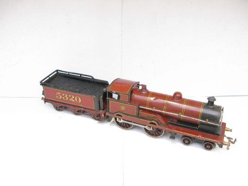 Bassett Lowke 0 Gauge 4-4-0 Locomotive & Tender LMS Lined Maroon 'George the Fifth', Clockwork - Image 8