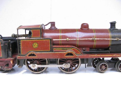 Bassett Lowke 0 Gauge 4-4-0 Locomotive & Tender LMS Lined Maroon 'George the Fifth', Clockwork - Image 7