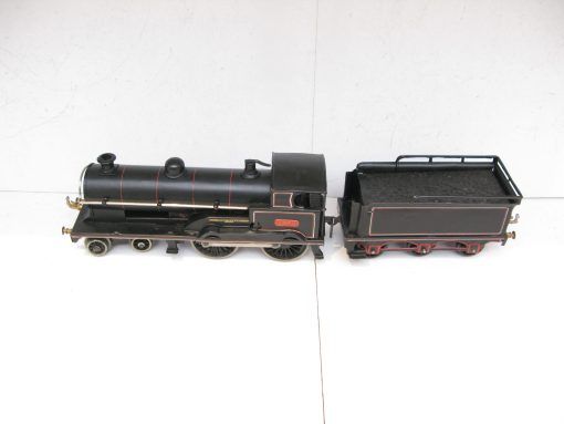 Bing for Bassett Lowke 0 Gauge 4-4-0 Locomotive & Tender LNWR Lined black 'FIRE QUEEN' No.1360, 3-rail electric - Image 2