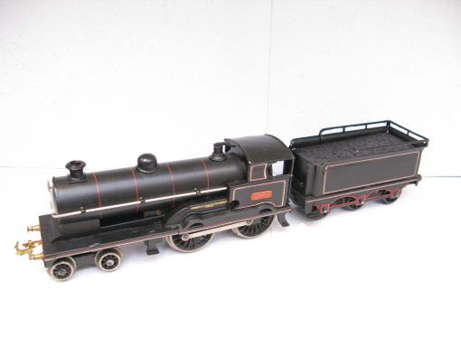 Bing for Bassett Lowke 0 Gauge 4-4-0 Locomotive & Tender LNWR Lined black 'FIRE QUEEN' No.1360, 3-rail electric - Image 3
