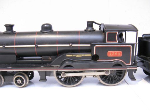 Bing for Bassett Lowke 0 Gauge 4-4-0 Locomotive & Tender LNWR Lined black 'FIRE QUEEN' No.1360, 3-rail electric - Image 8