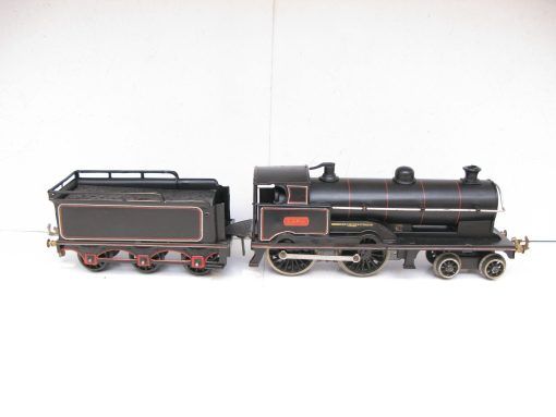 Bing for Bassett Lowke 0 Gauge 4-4-0 Locomotive & Tender LNWR Lined black 'FIRE QUEEN' No.1360, 3-rail electric - Image 4