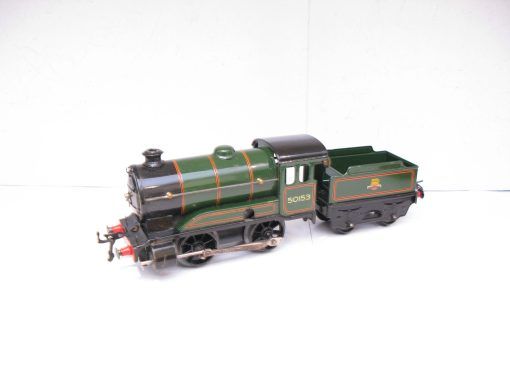 Hornby 0 Gauge Post war 0-4-0 Type 51 Loco & Tender BR lined green No.50153, clockwork - Boxed - Image 3