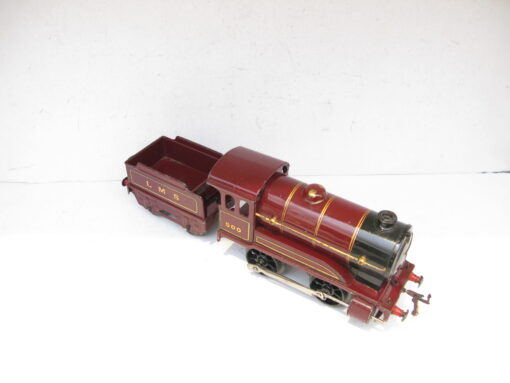 Hornby 0 Gauge No.0 Loco & Tender LMS Maroon No.500, Clockwork - unboxed - Image 6