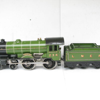 Hornby 0 Gauge E220 Special Loco & Tender LNER Lined 'YORKSHIRE, 3-rail 20 volt electric circa 1934 - unboxed