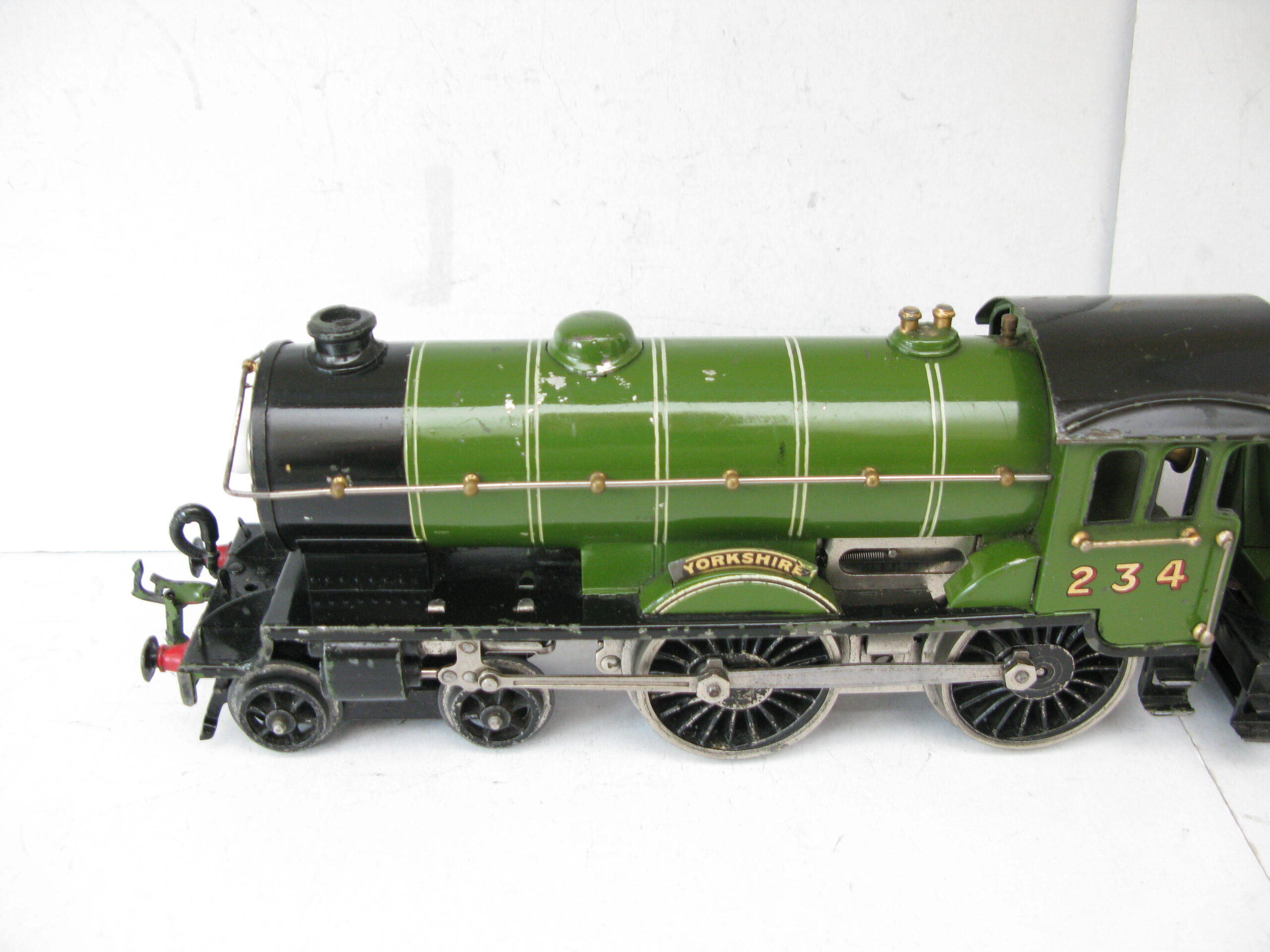 Hornby 0 Gauge E220 Special Loco & Tender LNER Lined 'YORKSHIRE, 3-rail 20 volt electric circa 1934 - unboxed - Image 4