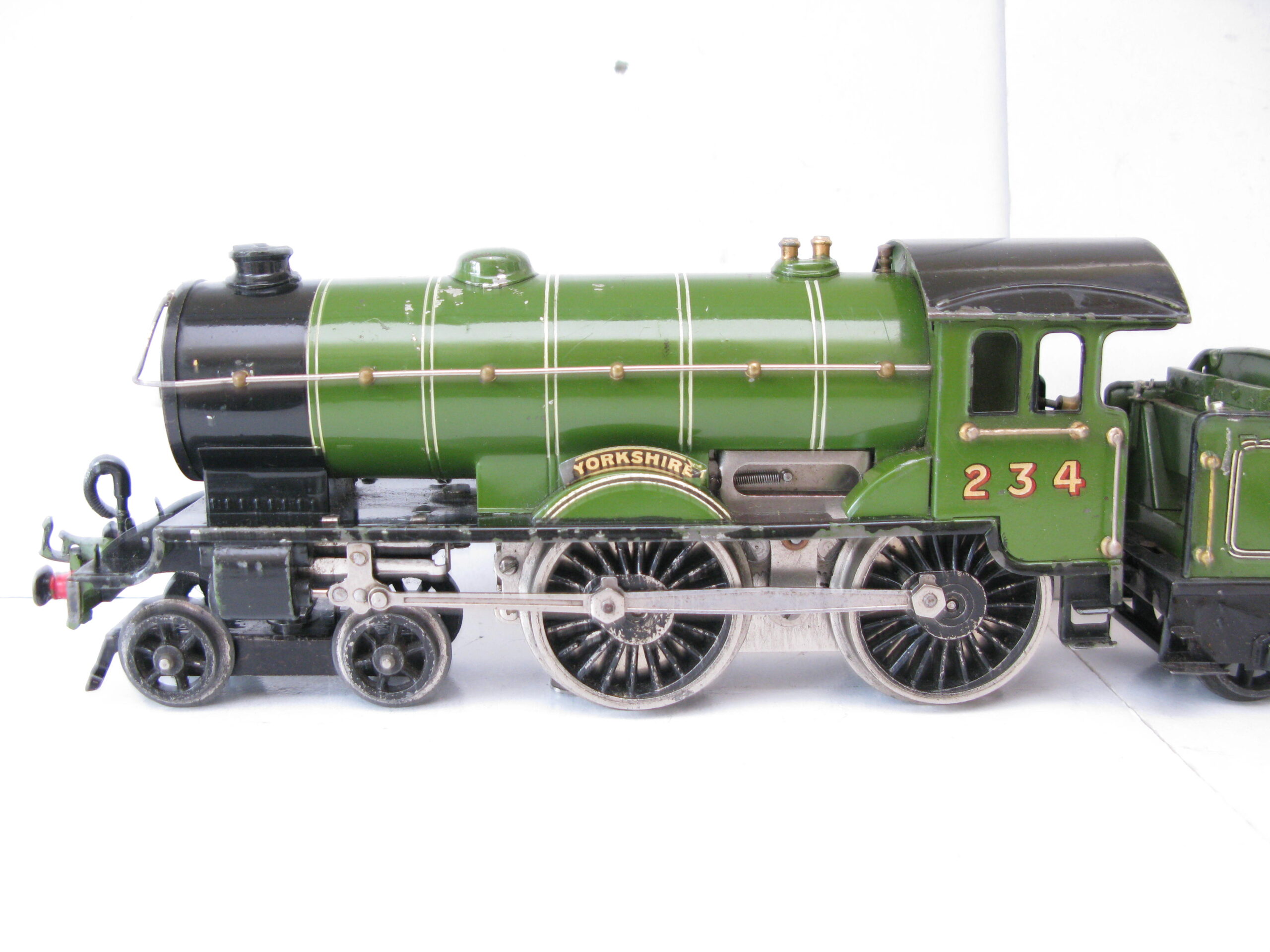 Hornby 0 Gauge E220 Special Loco & Tender LNER Lined 'YORKSHIRE, 3-rail 20 volt electric circa 1934 - unboxed - Image 5