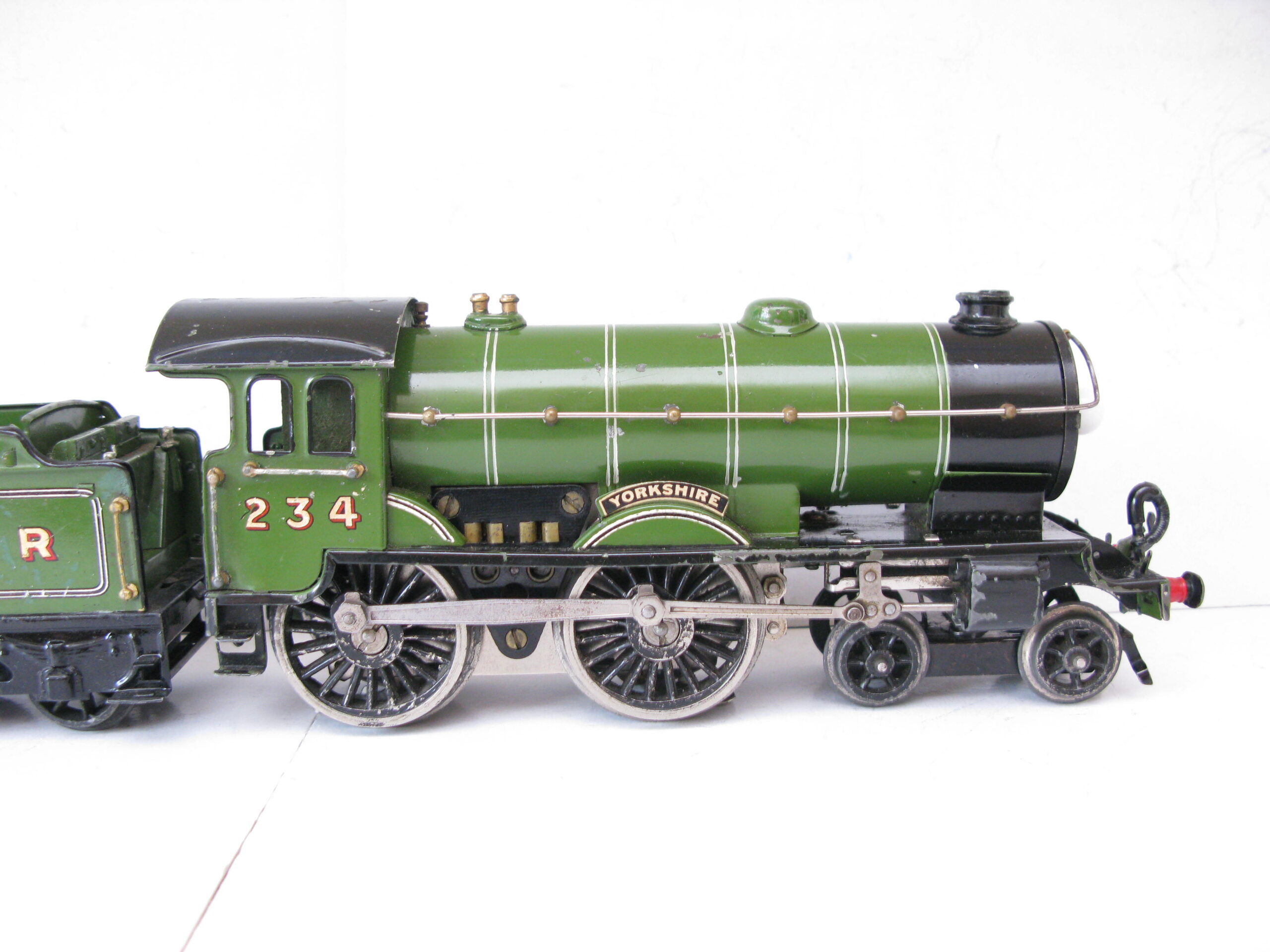 Hornby 0 Gauge E220 Special Loco & Tender LNER Lined 'YORKSHIRE, 3-rail 20 volt electric circa 1934 - unboxed - Image 8