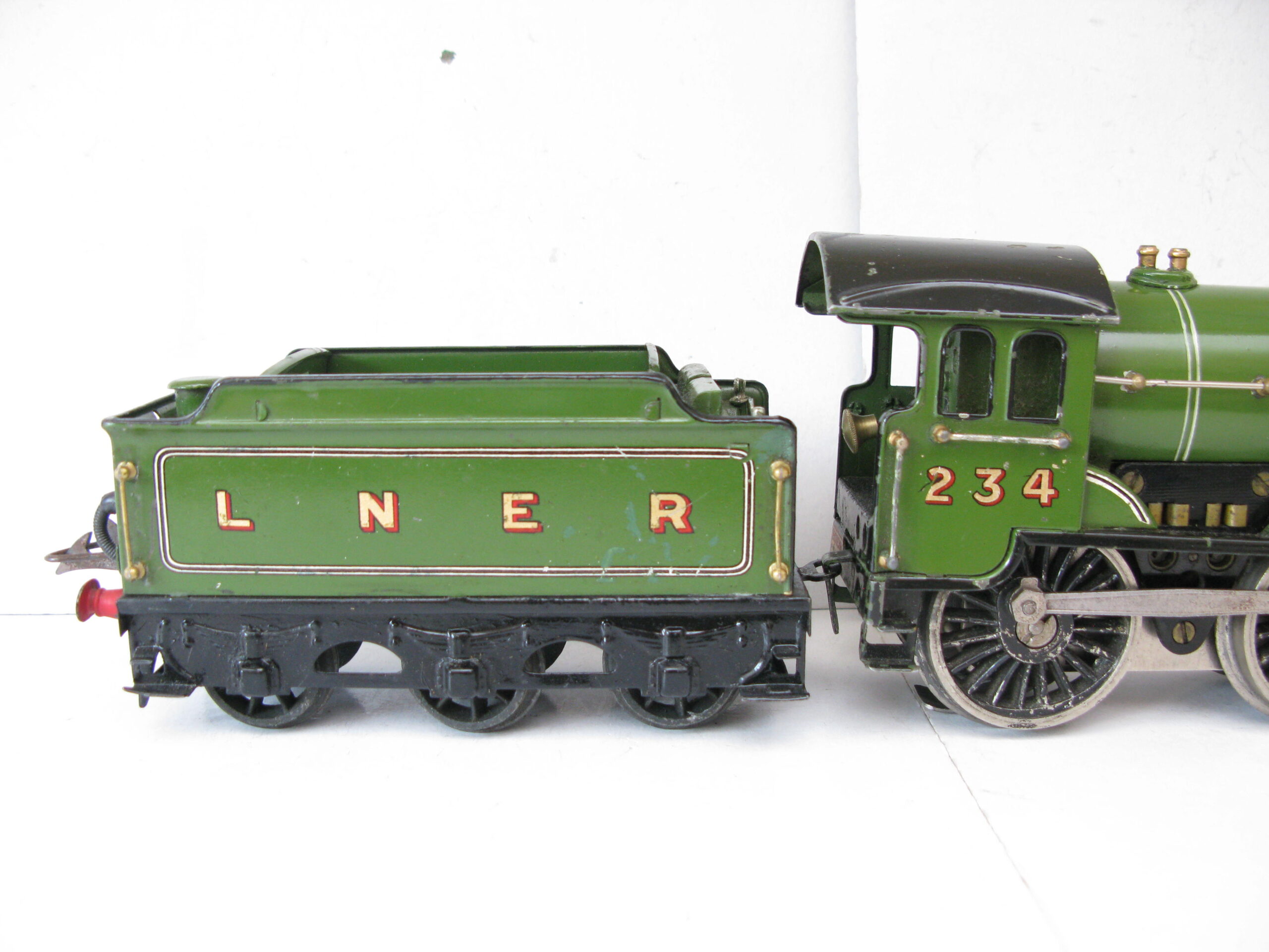 Hornby 0 Gauge E220 Special Loco & Tender LNER Lined 'YORKSHIRE, 3-rail 20 volt electric circa 1934 - unboxed - Image 9