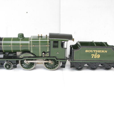 Hornby 0 Gauge No.2C Special Loco & Tender SR Class L1 No.A759, Clockwork - Loco in factory repair box