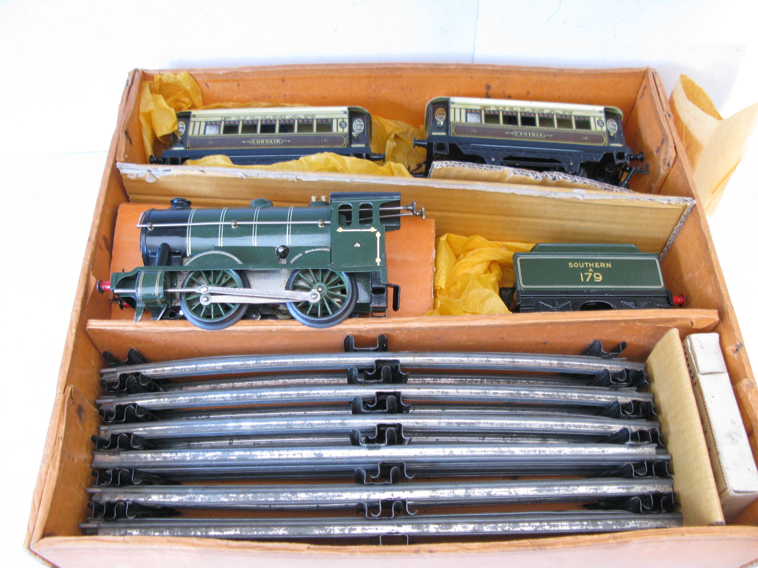 Hornby 0 Gauge Clockwork No.1 Special SR No.1 Pullman Passenger Set Circa 1929 - Boxed - Image 4