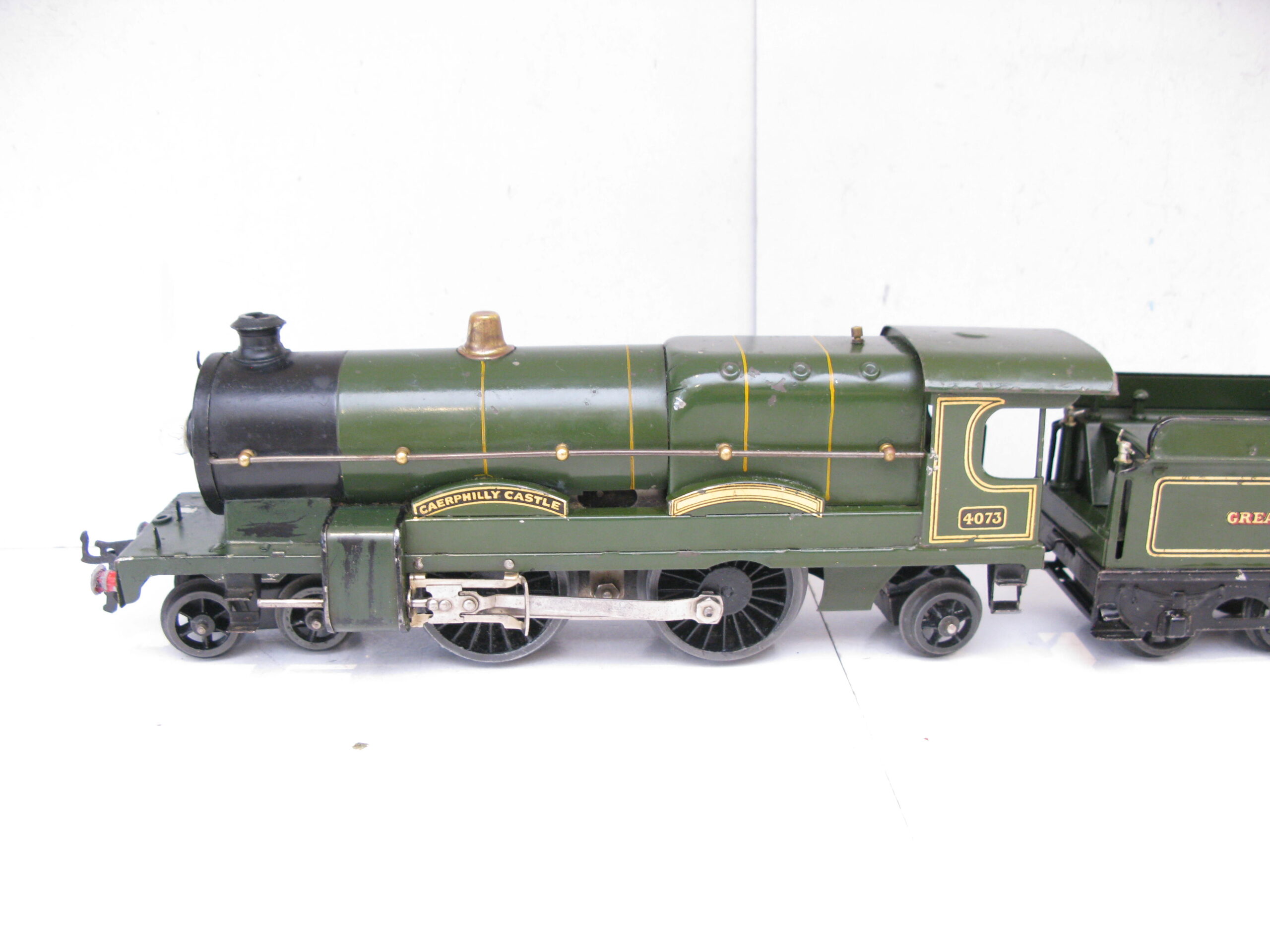 Hornby 0 Gauge E320 Loco & Tender GWR Green 'CAERPHILLY CASTLE' No.4073, 3-rail 20 volt electric - unboxed - Image 2