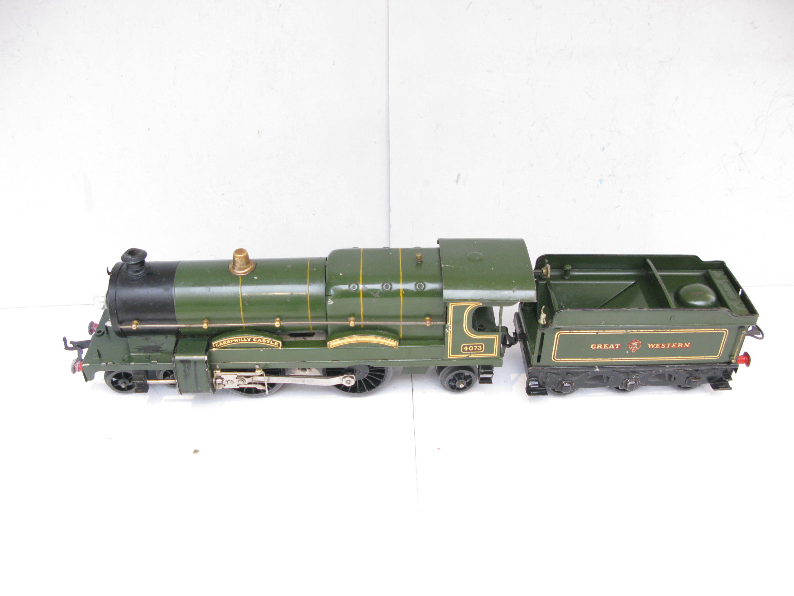 Hornby 0 Gauge E320 Loco & Tender GWR Green 'CAERPHILLY CASTLE' No.4073, 3-rail 20 volt electric - unboxed - Image 4