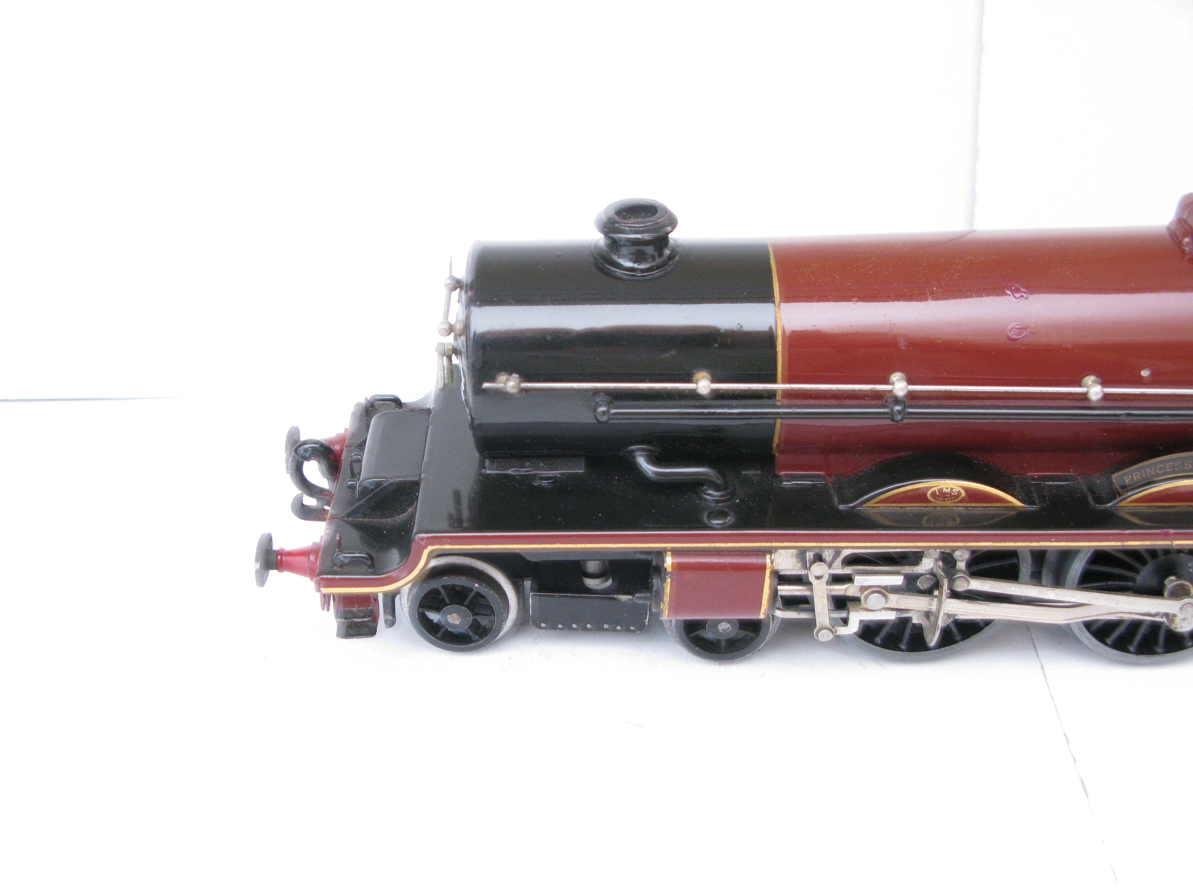 Hornby 0 Gauge 4-6-2 Loco & Tender LMS Lined Maroon 'Princess Elizabeth' No.6201, 3-rail 20 volt Electric - Boxed - Image 16