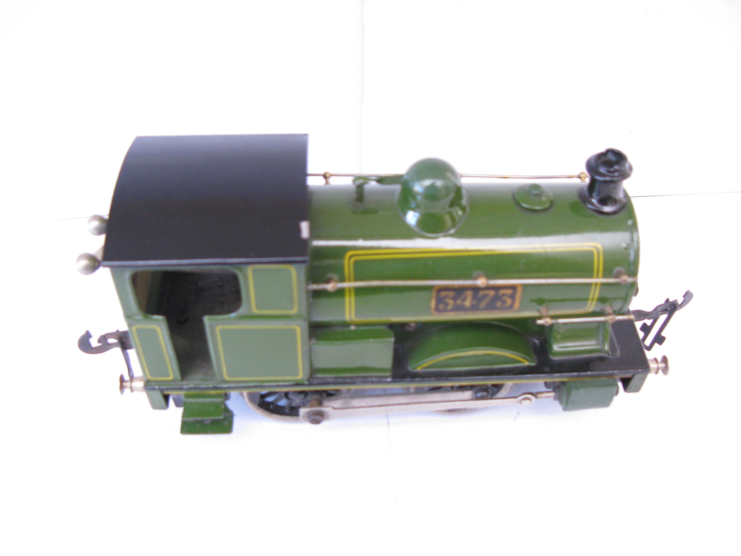 Bassett Lowke (Ex Carette) 0 Gauge 0-4-0 Peckett Tank Loco in Lined green No.3473, Clockwork - unboxed - Near Mint - Image 7