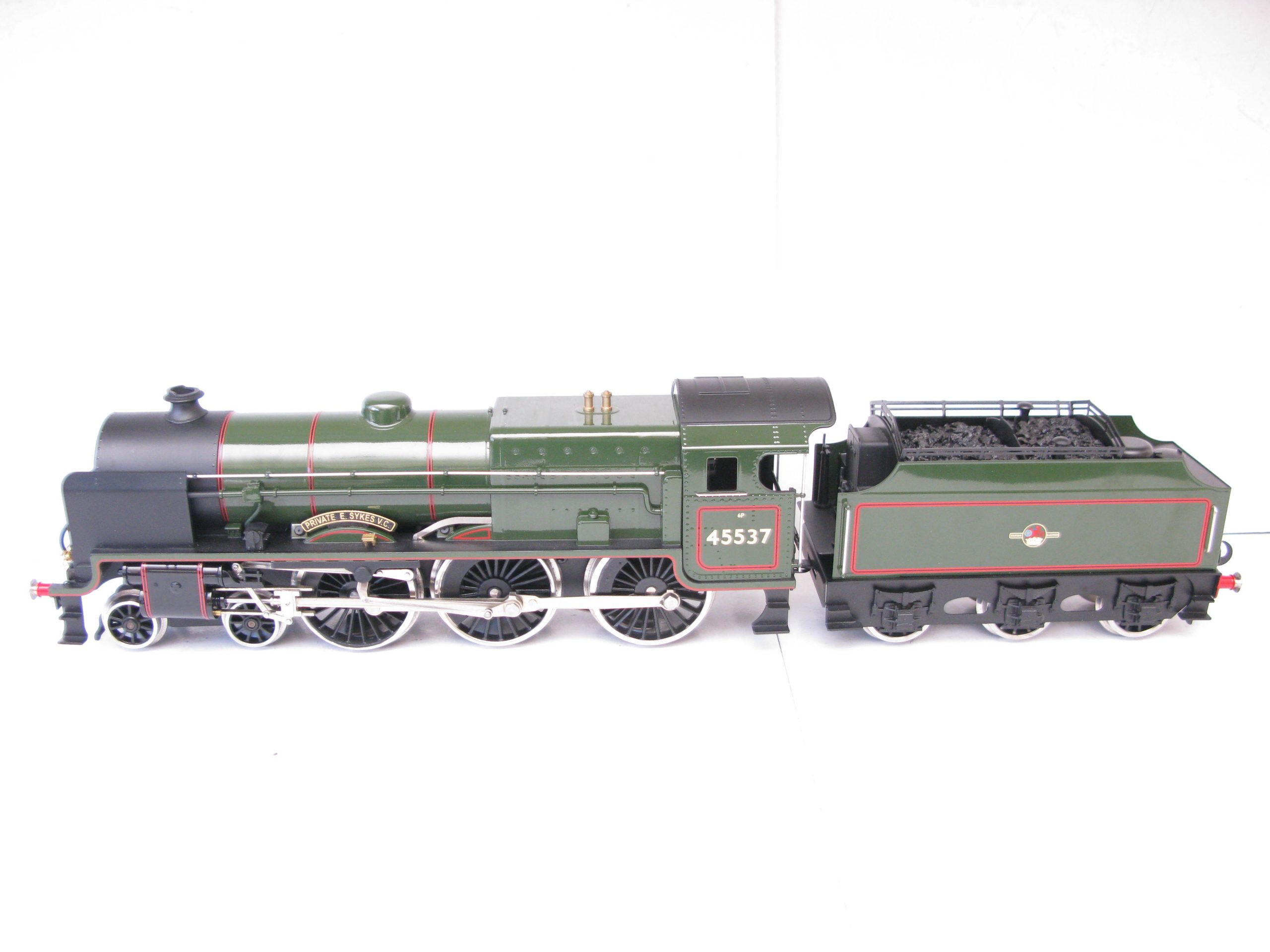 Ace 0 Gauge Modern issue E/42 BR Lined Green Loco & Tender Patriot class 'PRIVATE E SYKES V.C.', No. 45537, 2/3-rail electric - Boxed - Mint Boxed - Image 3