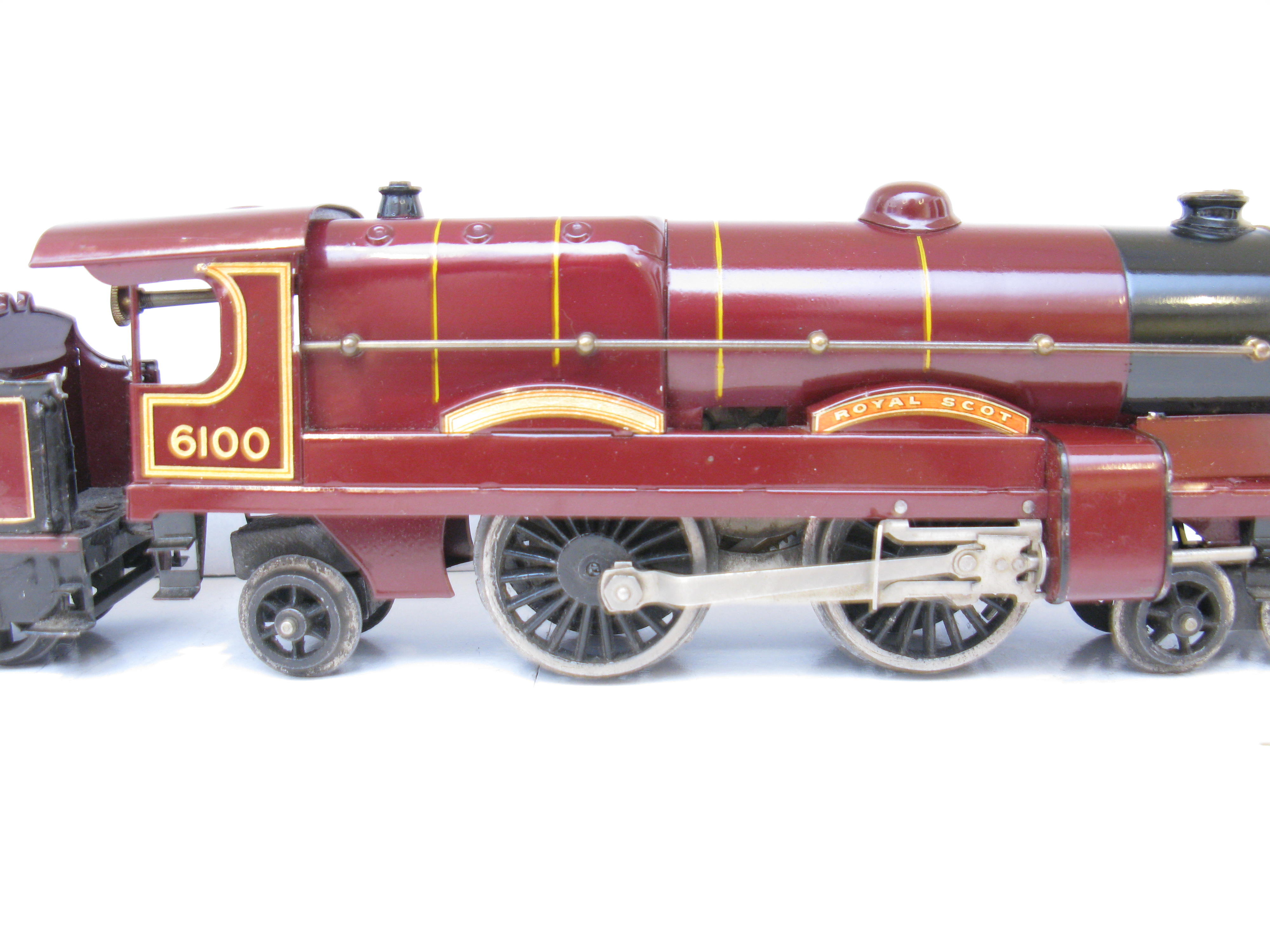 Hornby 0 Gauge No.3C Loco & Tender LMS Maroon 'ROYAL SCOT' No.6100, Clockwork - Boxed - Image 10