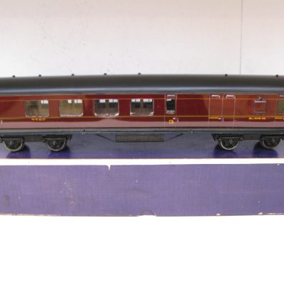 Exley / Bassett lowke 0 Gauge K5 LMS All 3rd Side Corridor Brake end Coach No.4420 - in a Bassett Lowke box - Good
