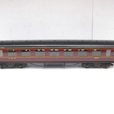 Exley / Bassett lowke 0 Gauge K5 LMS All 1st/3rd Side Corridor Coach No.3971 - in a repro style box - Good