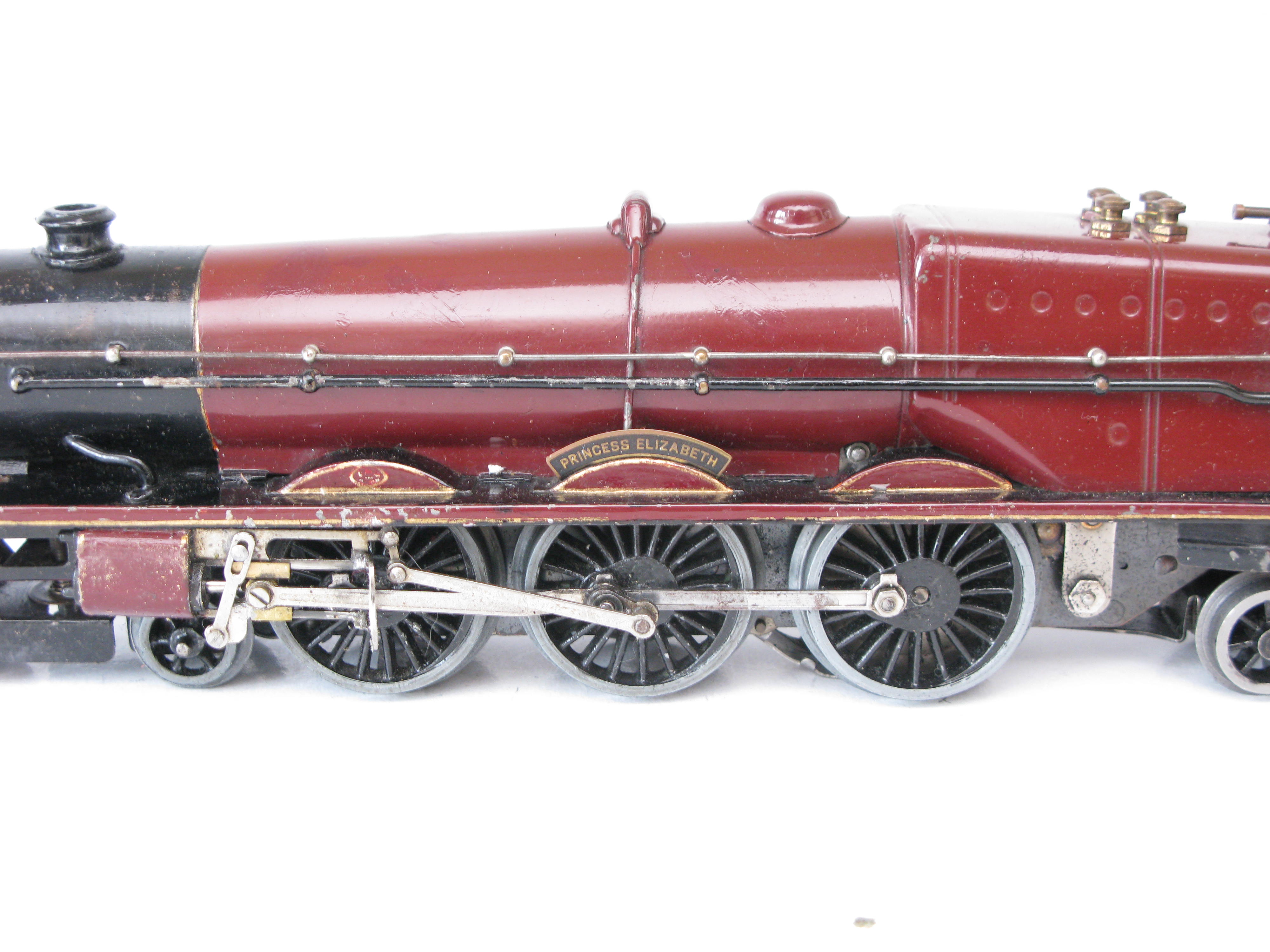 Hornby 0 Gauge 4-6-2 Loco & Tender LMS Lined Maroon 'Princess Elizabeth' No.6201, 3-rail 20 volt Electric - Boxed - Overall Good - Pictures will follow shortly - Image 8