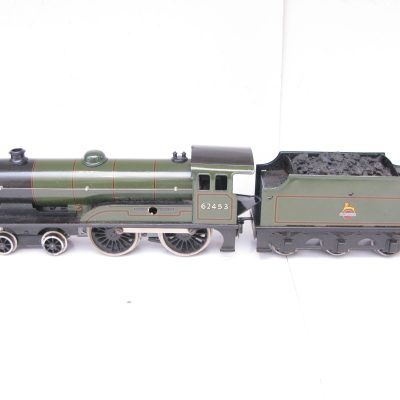 Bassett Lowke 0 Gauge 4-4-0 Locomotive & Tender BR Lined green 'PRINCE CHARLES' No.62453, 3-rail electric - Excellent