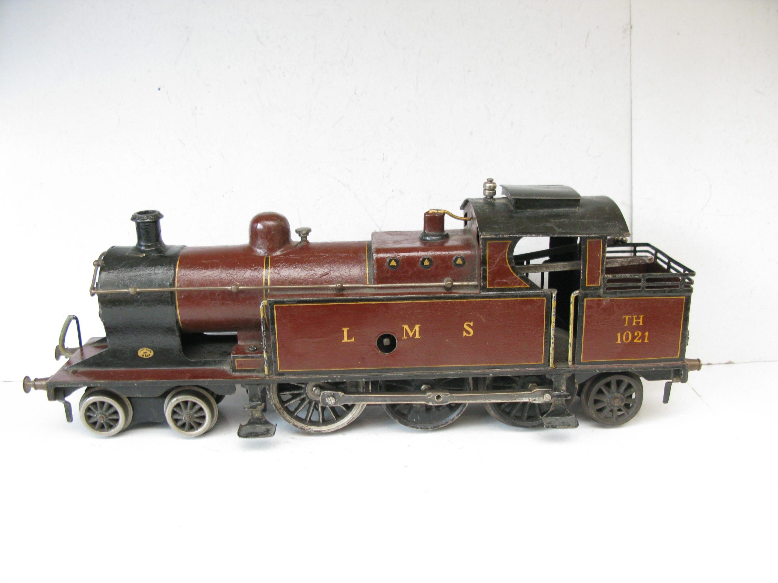 Marklin Gauge 1 Ref: TH1021 4-6-2 LMS lined Maroon Bowen Cooke Tank Locomotive, Clockwork - unboxed Good to Good/plus