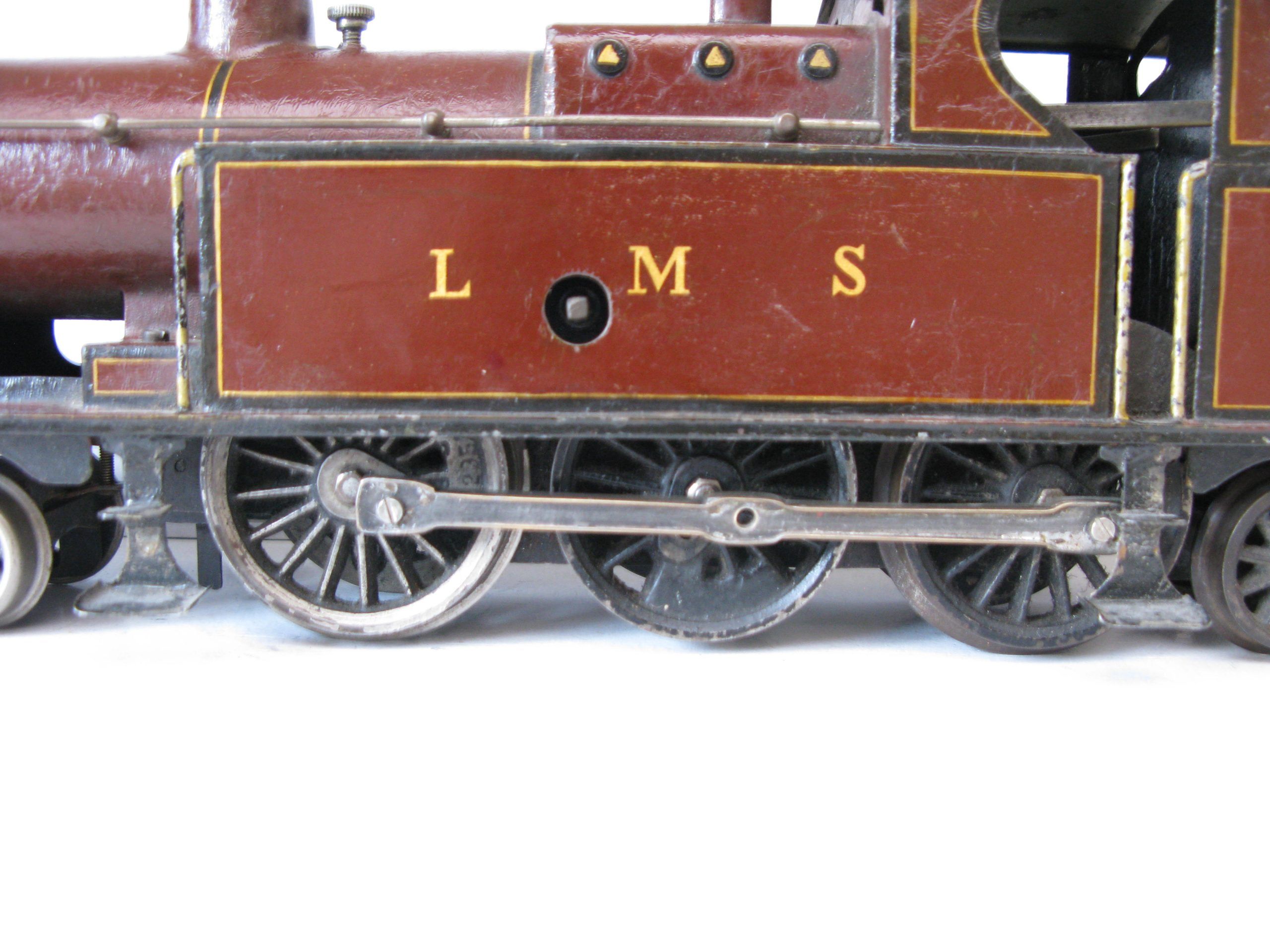 Marklin Gauge 1 Ref: TH1021 4-6-2 LMS lined Maroon Bowen Cooke Tank Locomotive, Clockwork - unboxed Good to Good/plus - Image 3